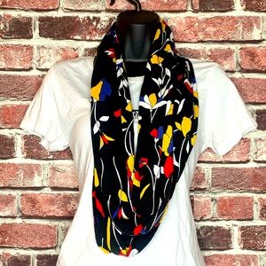 Floral print scarf